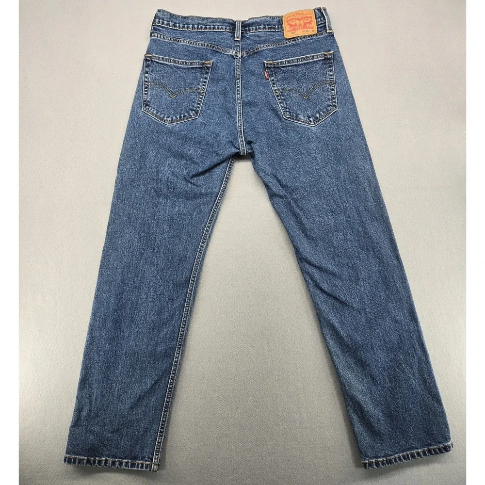 Levi's 505 Regular‎ Fit Straight Leg Jeans 34x30 (Measures 34x29.5) Medium Wash